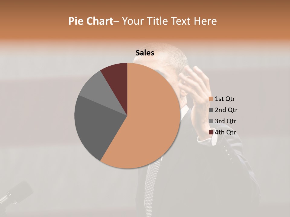 The President Of The United States Giving A Speech PowerPoint Template