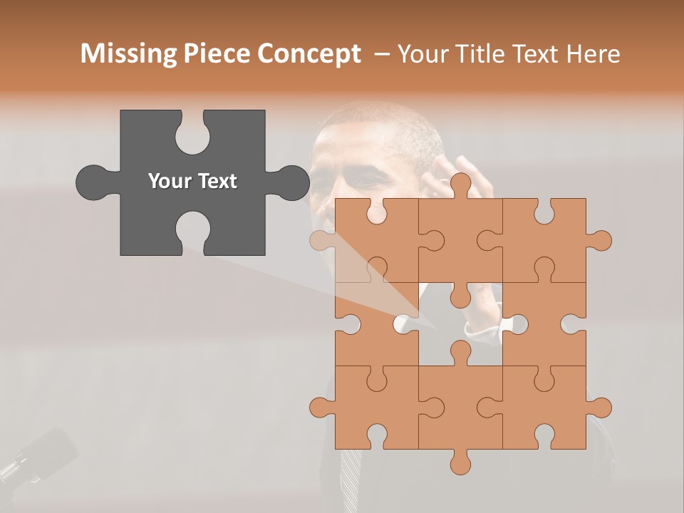 The President Of The United States Giving A Speech PowerPoint Template