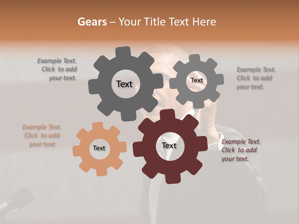 The President Of The United States Giving A Speech PowerPoint Template