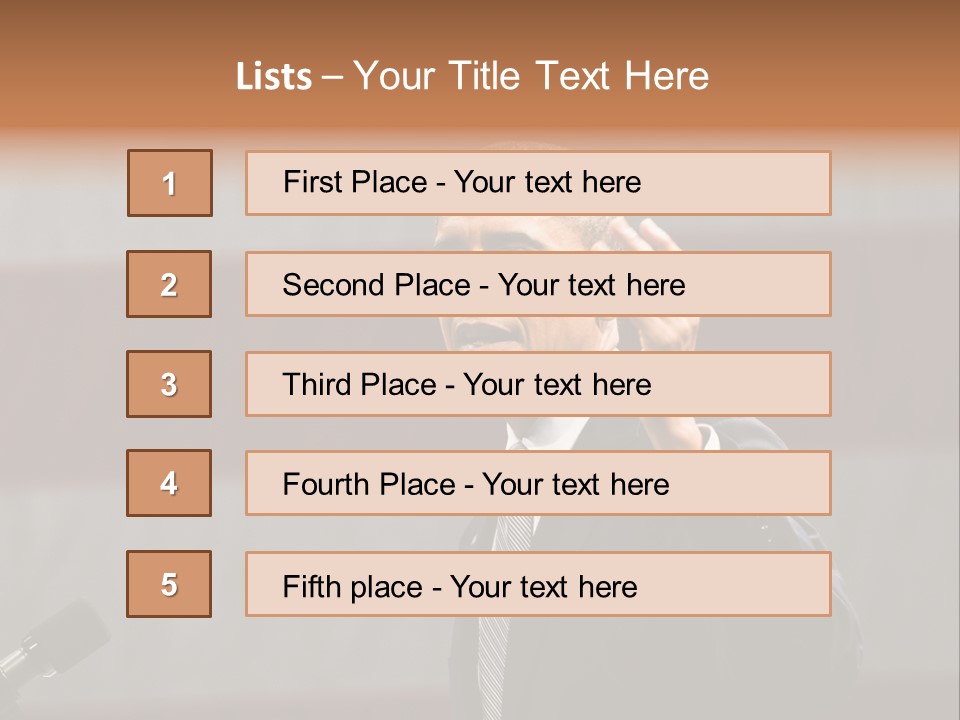The President Of The United States Giving A Speech PowerPoint Template