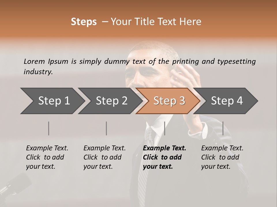 The President Of The United States Giving A Speech PowerPoint Template