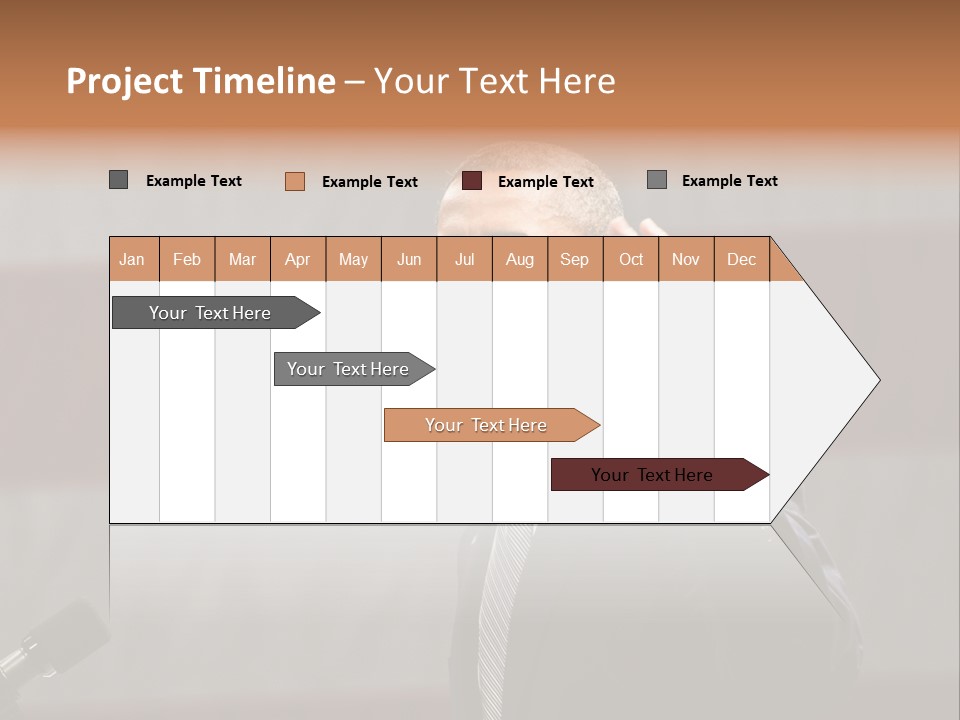 The President Of The United States Giving A Speech PowerPoint Template