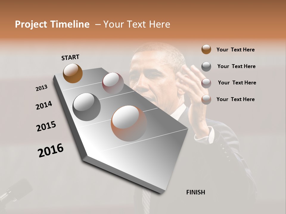 The President Of The United States Giving A Speech PowerPoint Template
