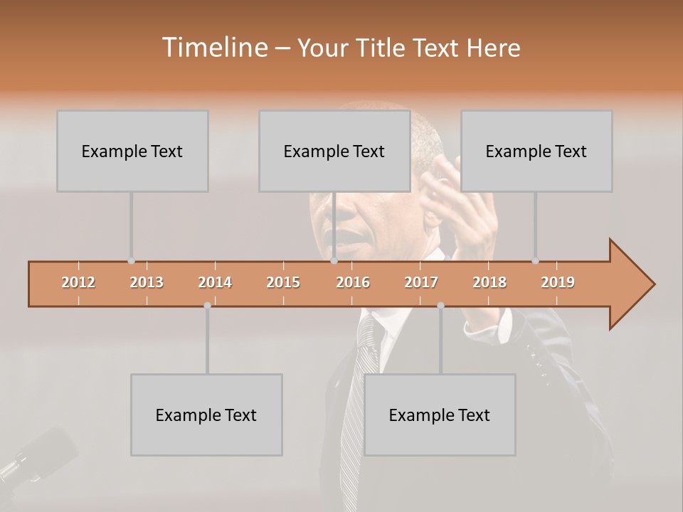 The President Of The United States Giving A Speech PowerPoint Template