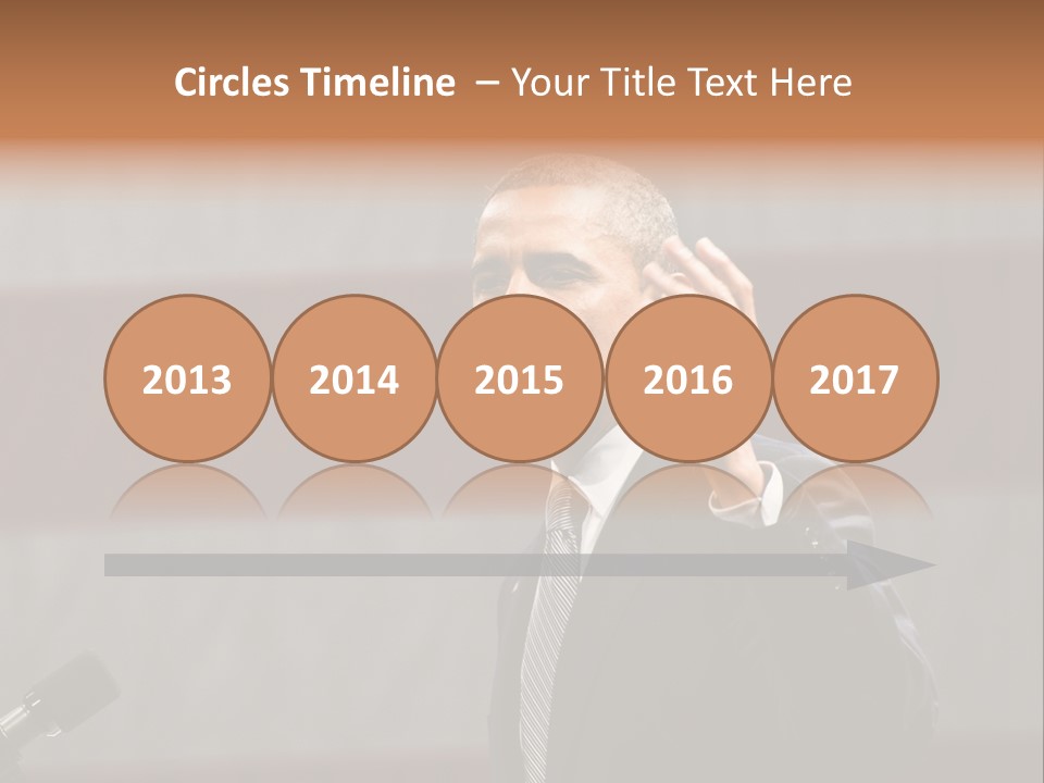 The President Of The United States Giving A Speech PowerPoint Template