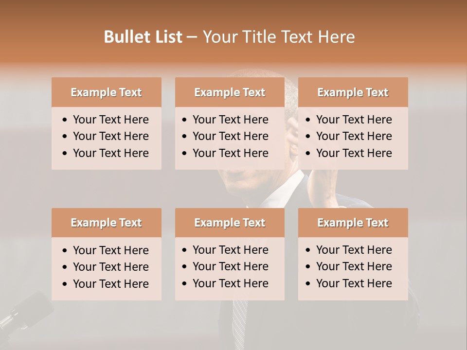 The President Of The United States Giving A Speech PowerPoint Template