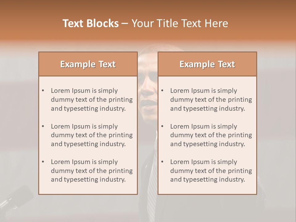 The President Of The United States Giving A Speech PowerPoint Template