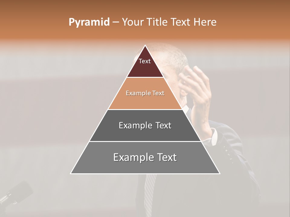 The President Of The United States Giving A Speech PowerPoint Template
