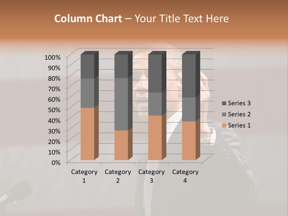 The President Of The United States Giving A Speech PowerPoint Template