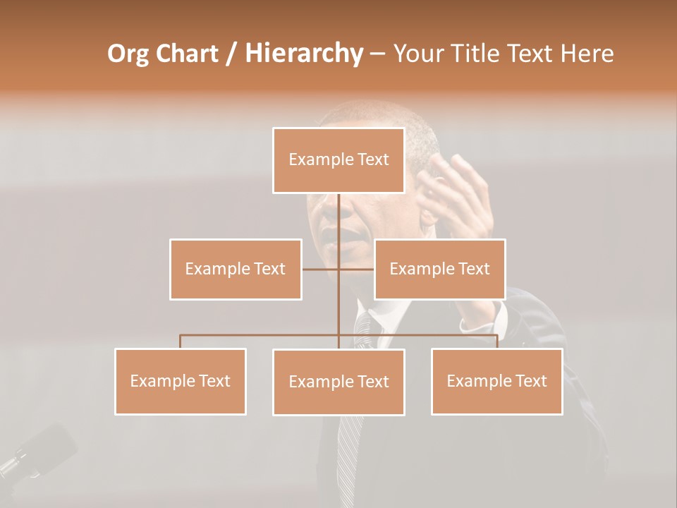 The President Of The United States Giving A Speech PowerPoint Template
