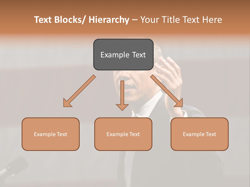 The President Of The United States Giving A Speech PowerPoint Template