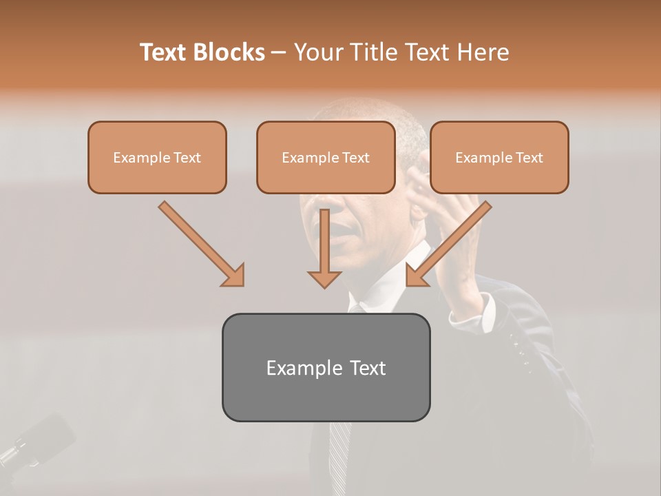The President Of The United States Giving A Speech PowerPoint Template