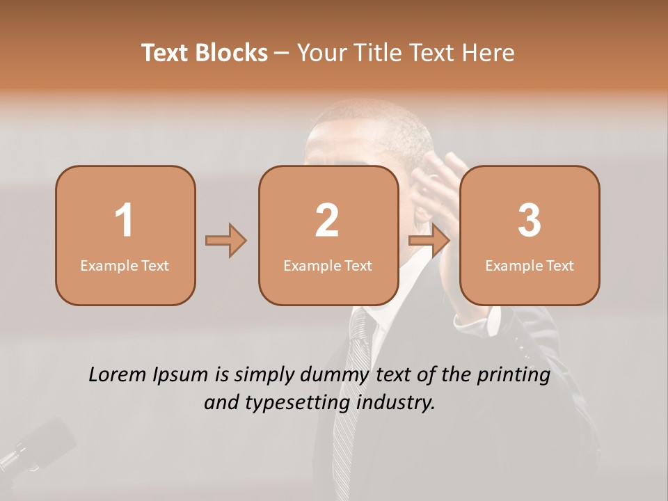 The President Of The United States Giving A Speech PowerPoint Template