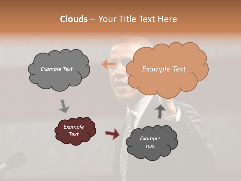 The President Of The United States Giving A Speech PowerPoint Template