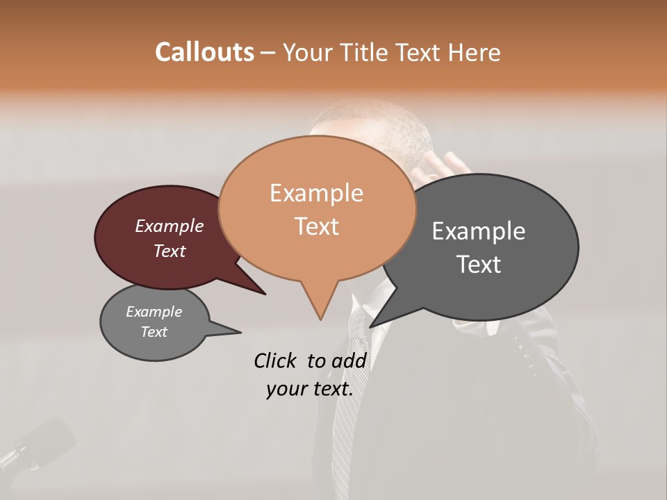 The President Of The United States Giving A Speech PowerPoint Template