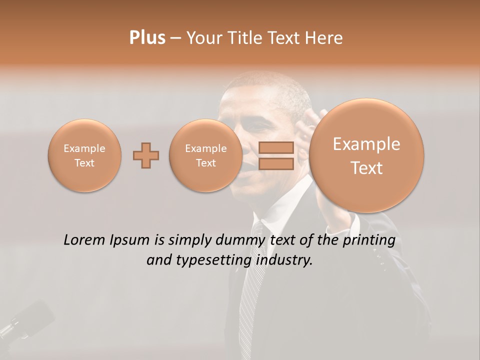 The President Of The United States Giving A Speech PowerPoint Template