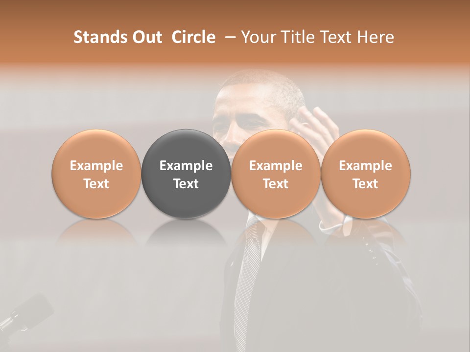 The President Of The United States Giving A Speech PowerPoint Template