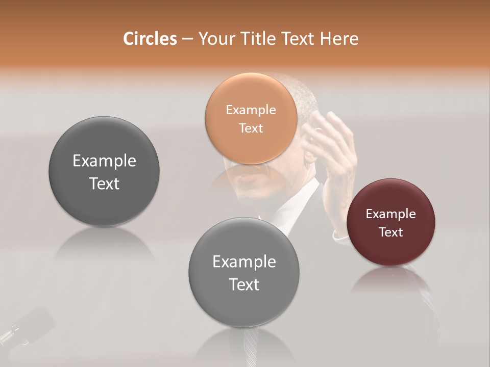 The President Of The United States Giving A Speech PowerPoint Template