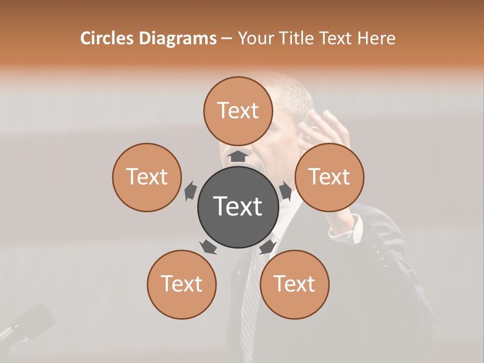 The President Of The United States Giving A Speech PowerPoint Template