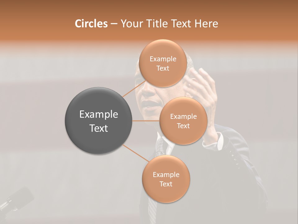 The President Of The United States Giving A Speech PowerPoint Template