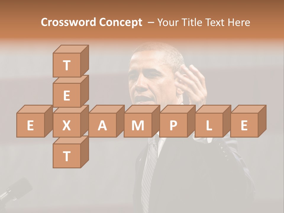 The President Of The United States Giving A Speech PowerPoint Template