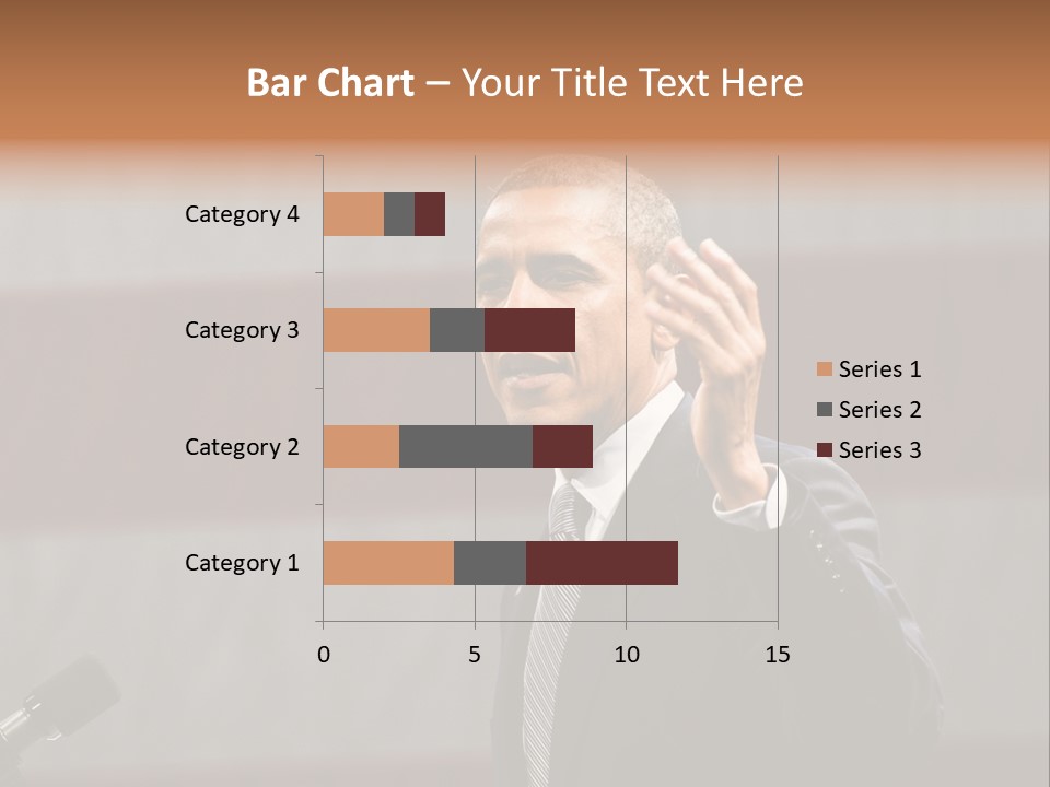 The President Of The United States Giving A Speech PowerPoint Template