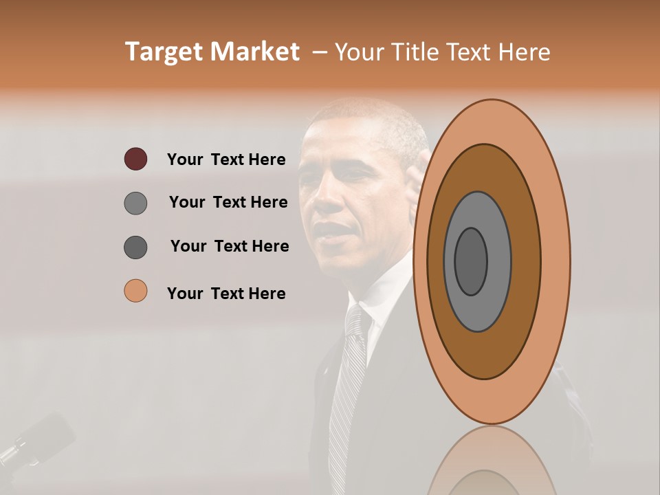 The President Of The United States Giving A Speech PowerPoint Template