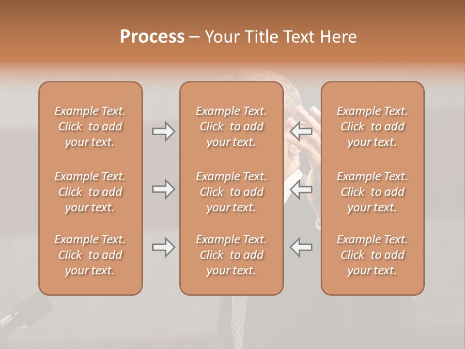 The President Of The United States Giving A Speech PowerPoint Template