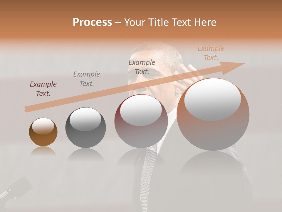 The President Of The United States Giving A Speech PowerPoint Template