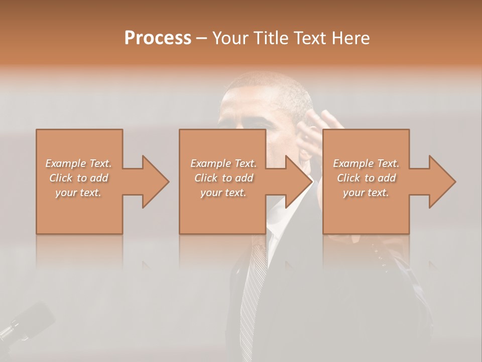 The President Of The United States Giving A Speech PowerPoint Template
