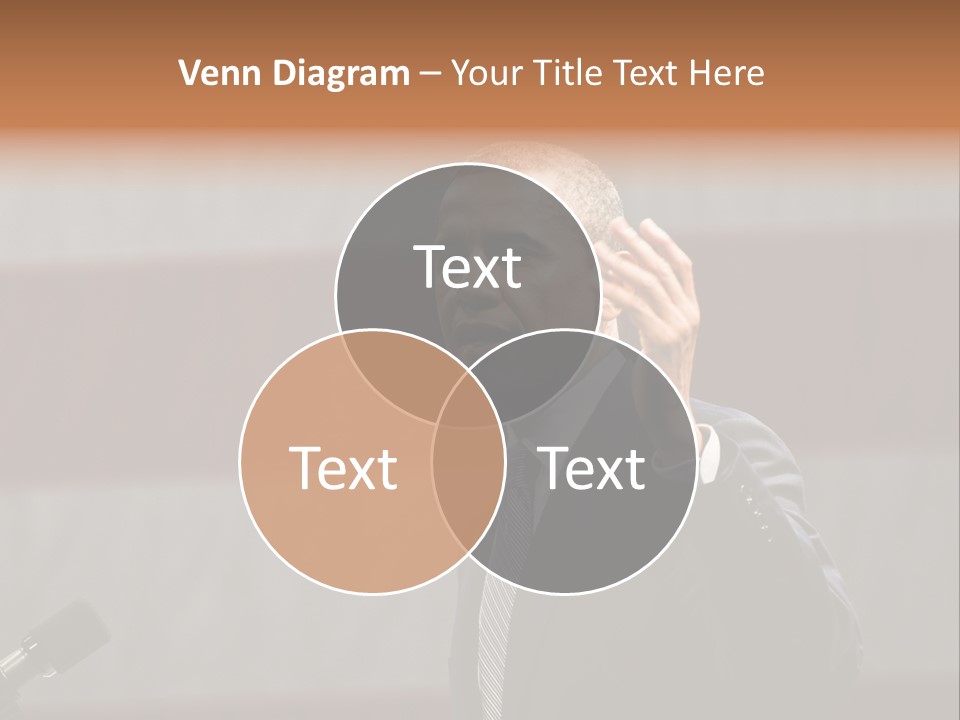 The President Of The United States Giving A Speech PowerPoint Template