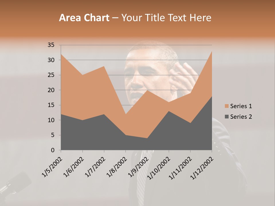 The President Of The United States Giving A Speech PowerPoint Template