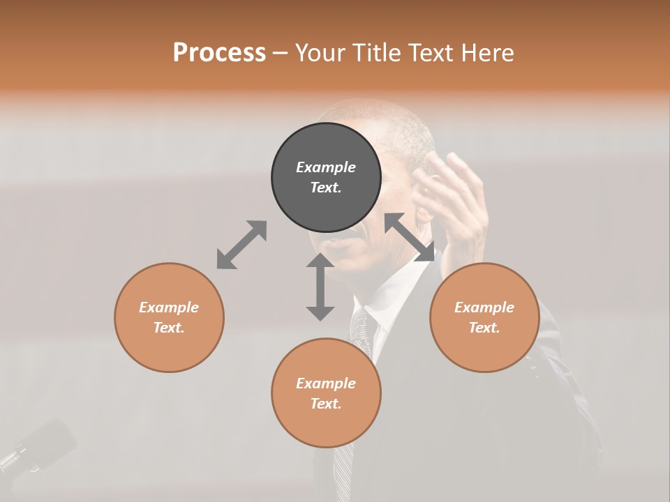 The President Of The United States Giving A Speech PowerPoint Template