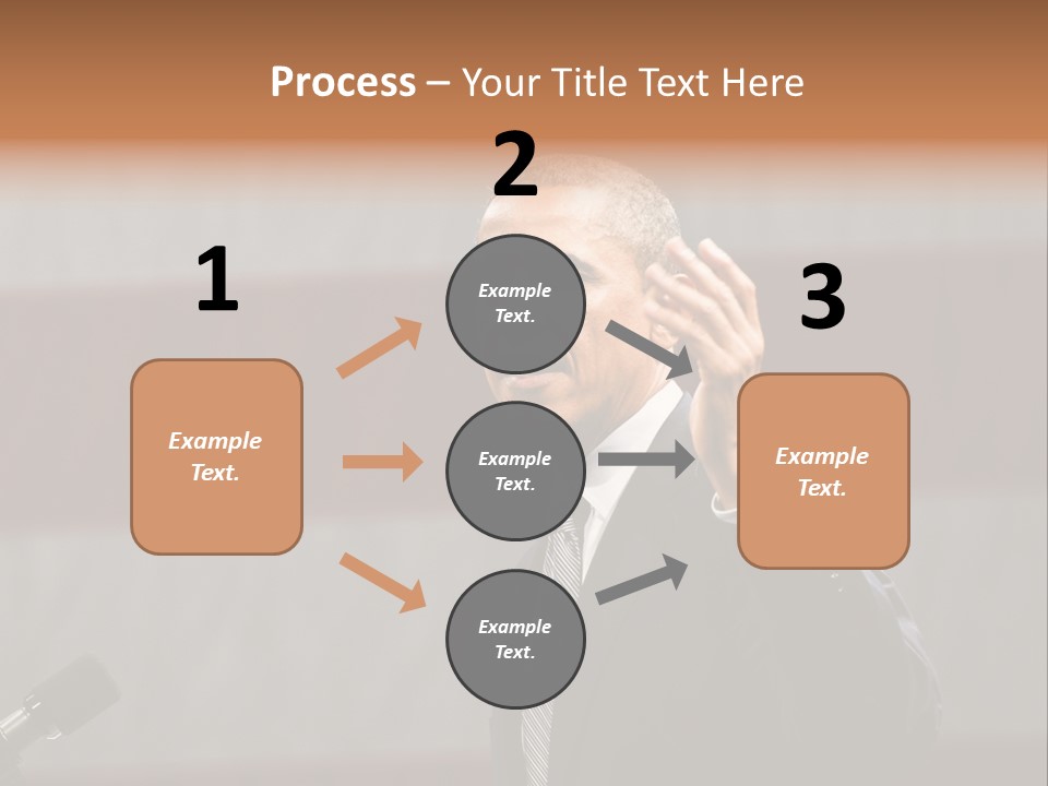 The President Of The United States Giving A Speech PowerPoint Template