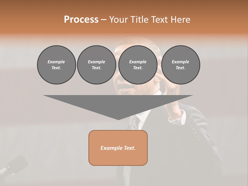 The President Of The United States Giving A Speech PowerPoint Template
