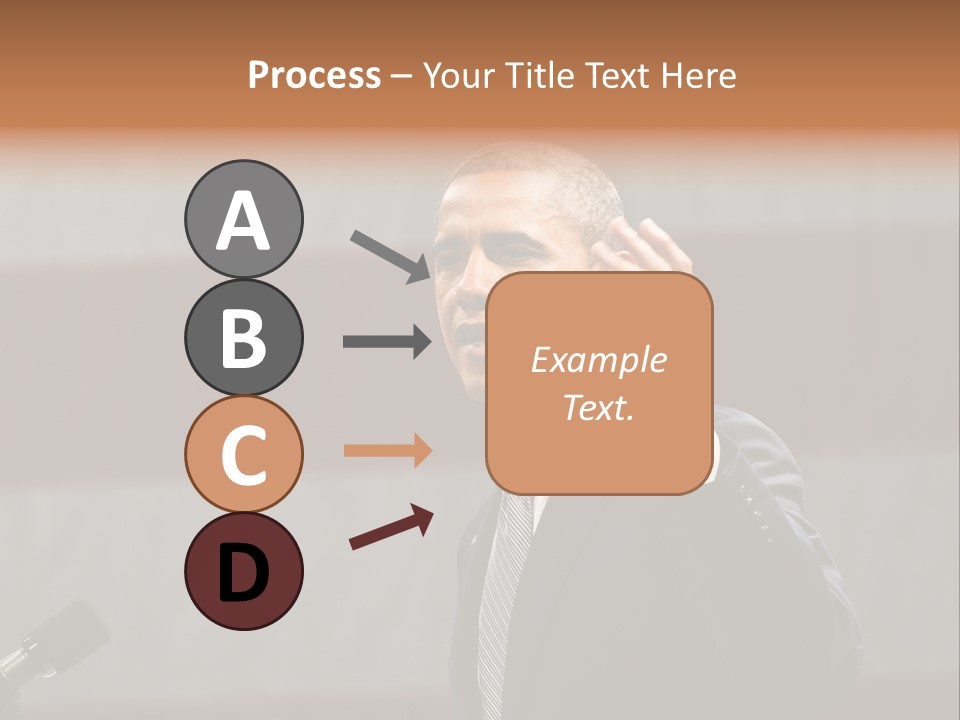 The President Of The United States Giving A Speech PowerPoint Template