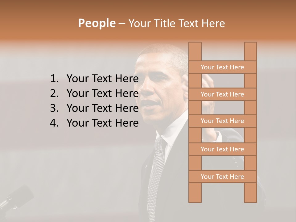 The President Of The United States Giving A Speech PowerPoint Template