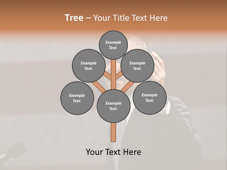 The President Of The United States Giving A Speech PowerPoint Template