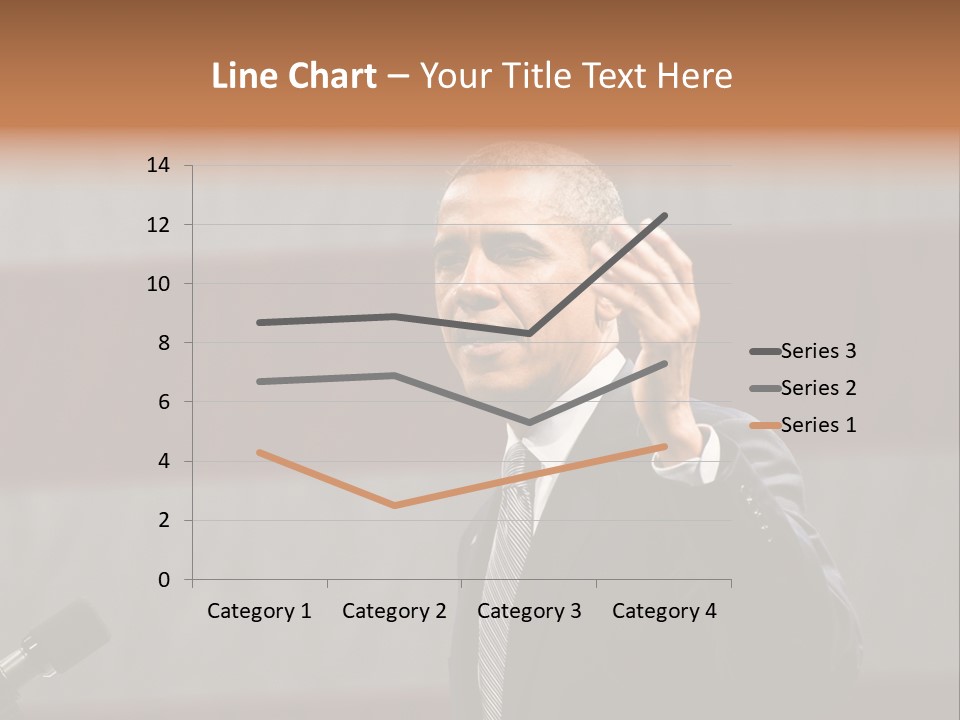The President Of The United States Giving A Speech PowerPoint Template