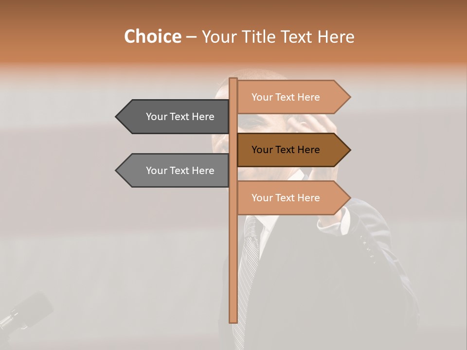 The President Of The United States Giving A Speech PowerPoint Template
