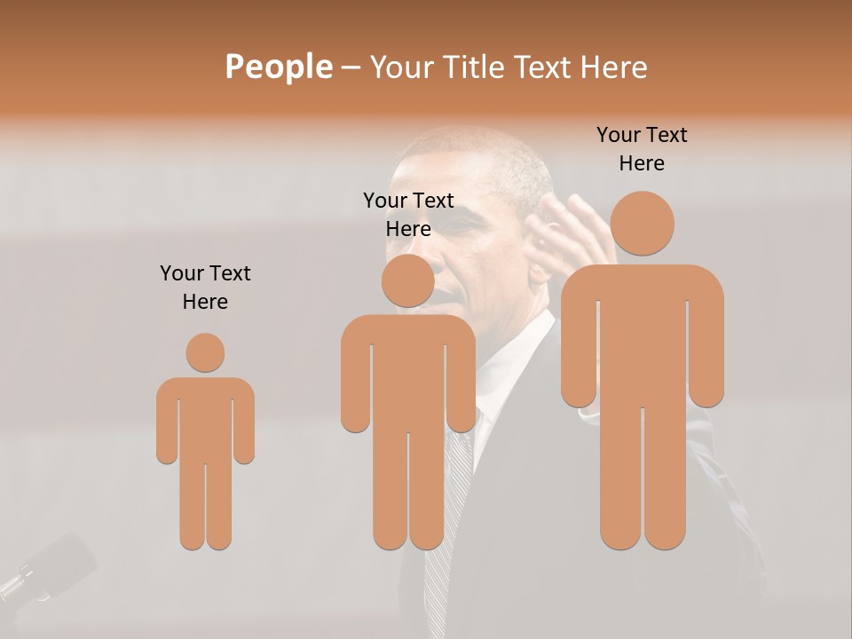 The President Of The United States Giving A Speech PowerPoint Template