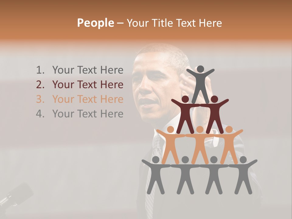 The President Of The United States Giving A Speech PowerPoint Template