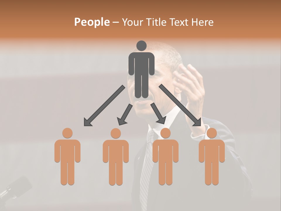 The President Of The United States Giving A Speech PowerPoint Template