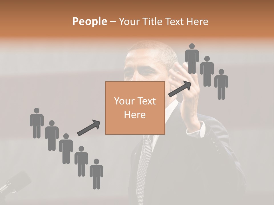 The President Of The United States Giving A Speech PowerPoint Template