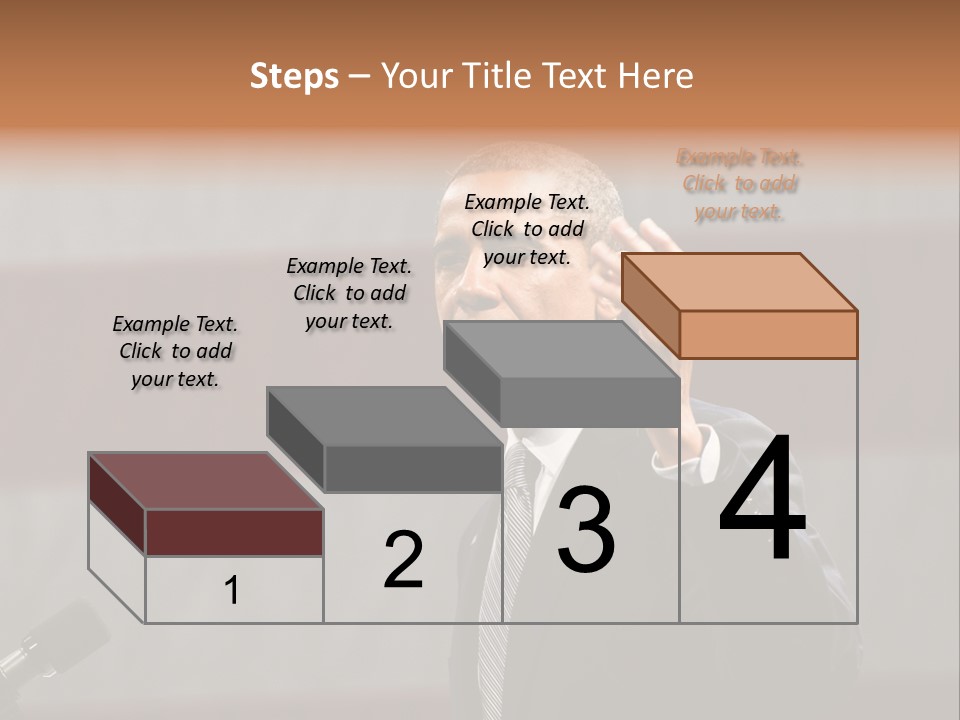 The President Of The United States Giving A Speech PowerPoint Template