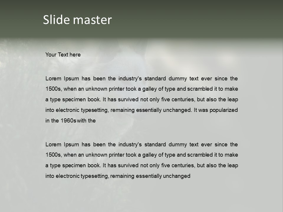 Yellowstone Wildlife Animal PowerPoint Template