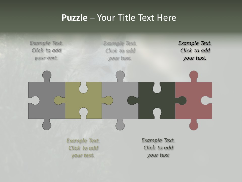 Yellowstone Wildlife Animal PowerPoint Template