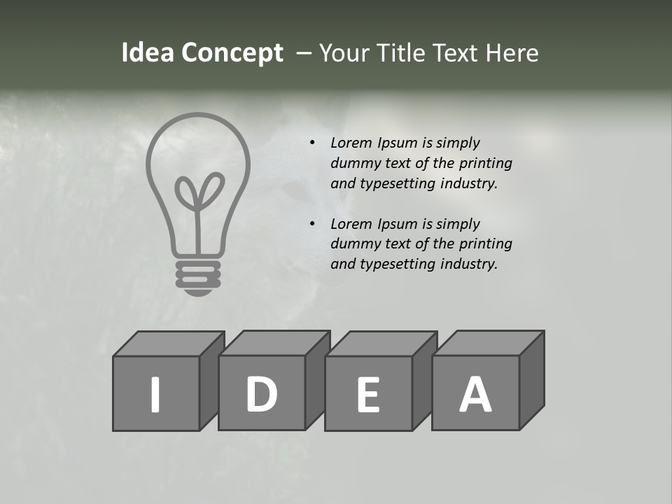 Yellowstone Wildlife Animal PowerPoint Template