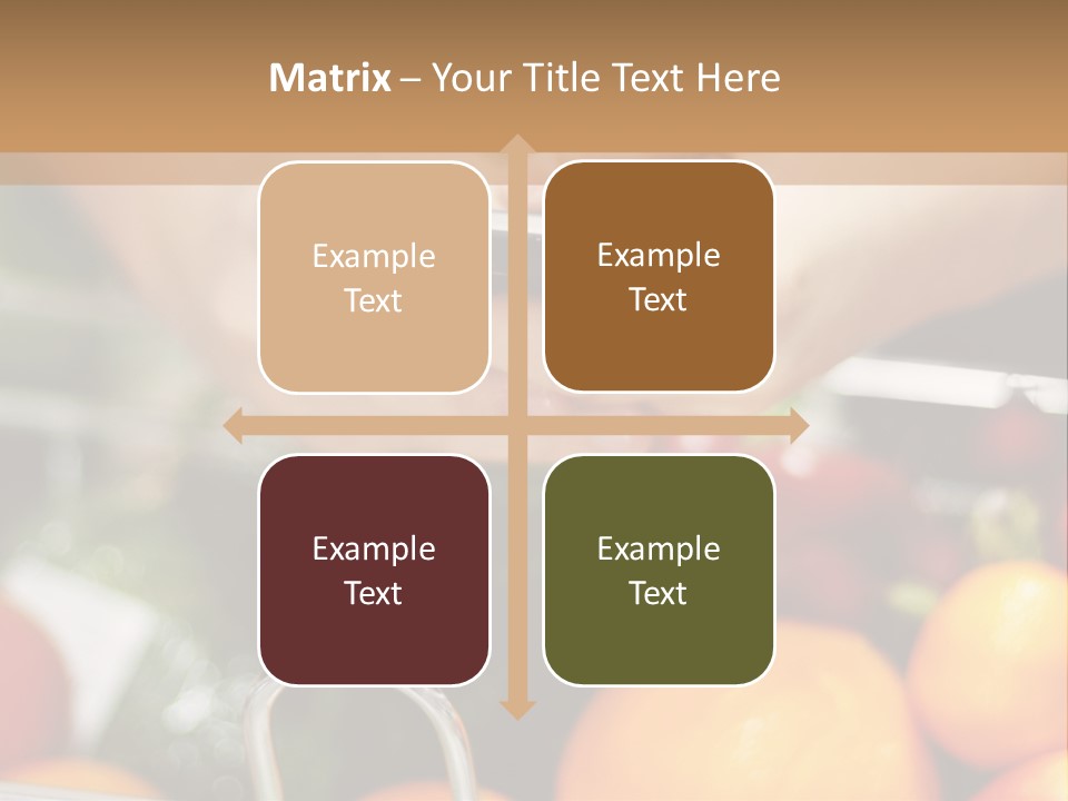 A Person Holding A Cell Phone In A Grocery Cart PowerPoint Template