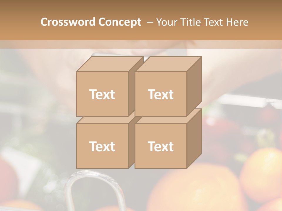 A Person Holding A Cell Phone In A Grocery Cart PowerPoint Template